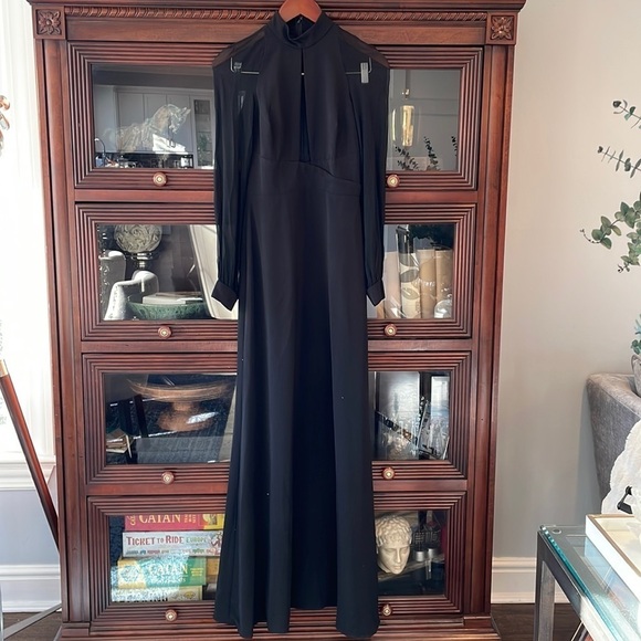 Jill Jill Stuart Black Keyhole Gown NWT - Picture 2 of 10